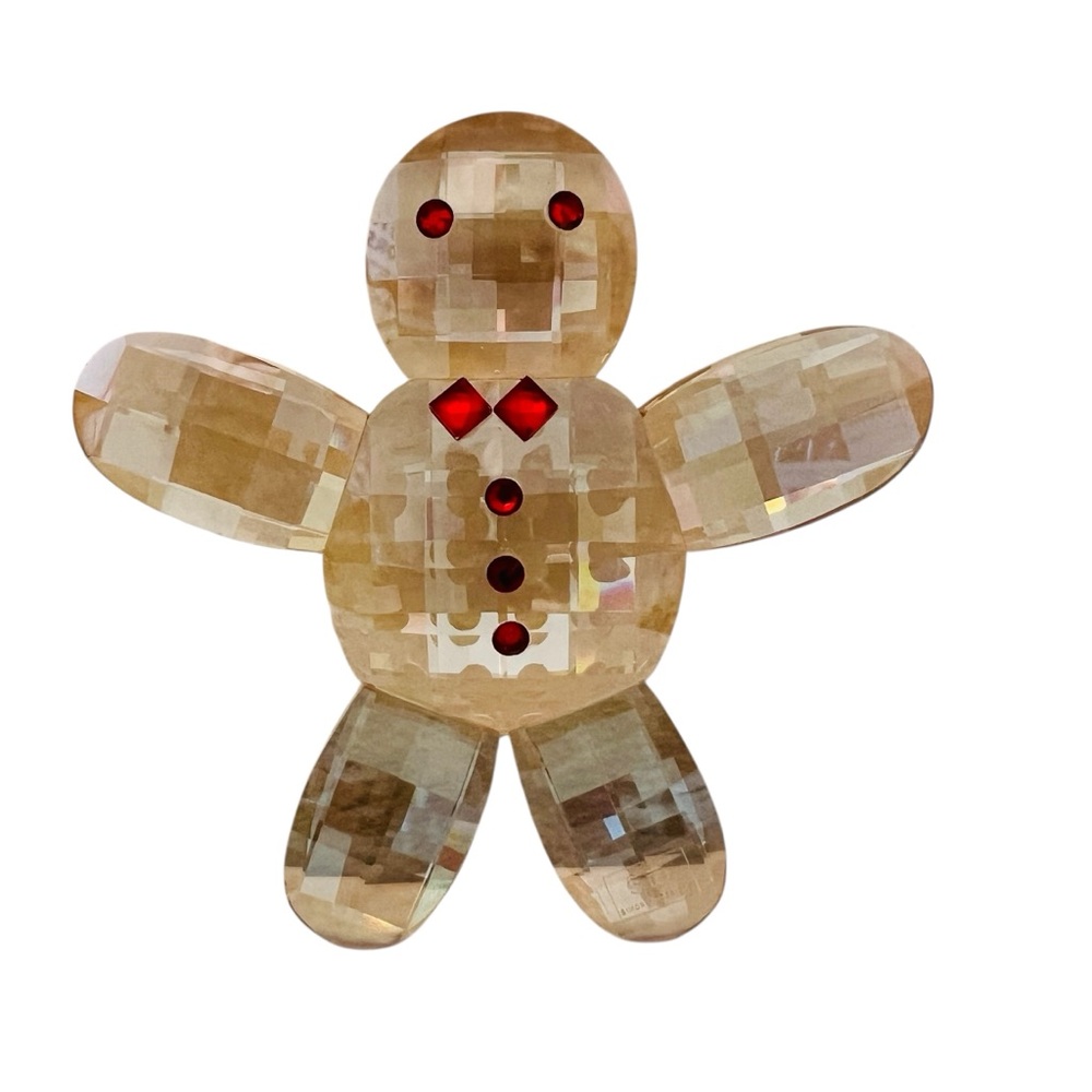 Simon Design Gingerbread  Crystal Paperweight